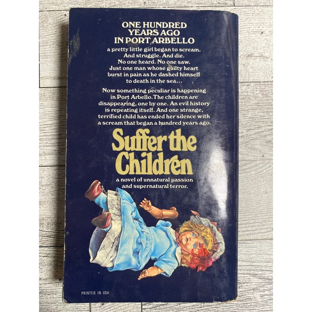 John Saul Suffer the Children Horror‎ Novel 1977 1st Printing Vintage Paperback